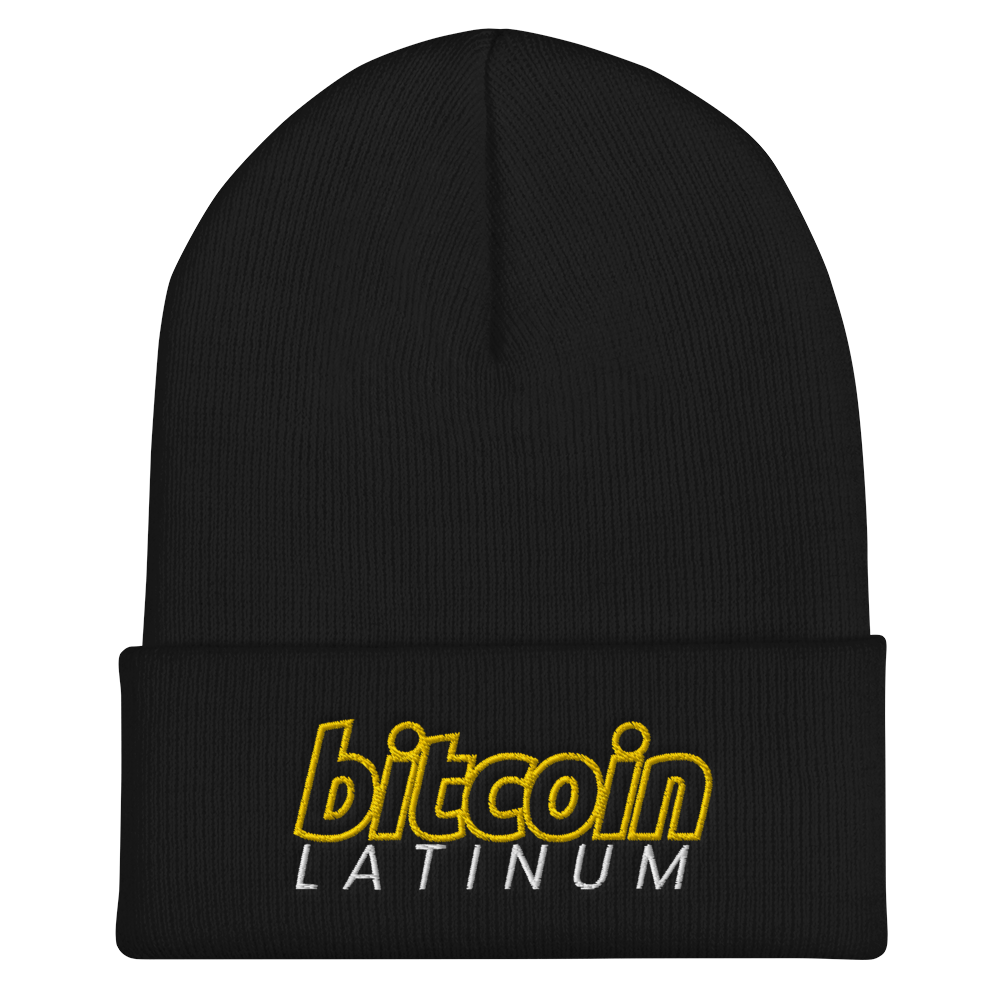 Bitcoin Latinum Cuffed Beanie 2-Tone